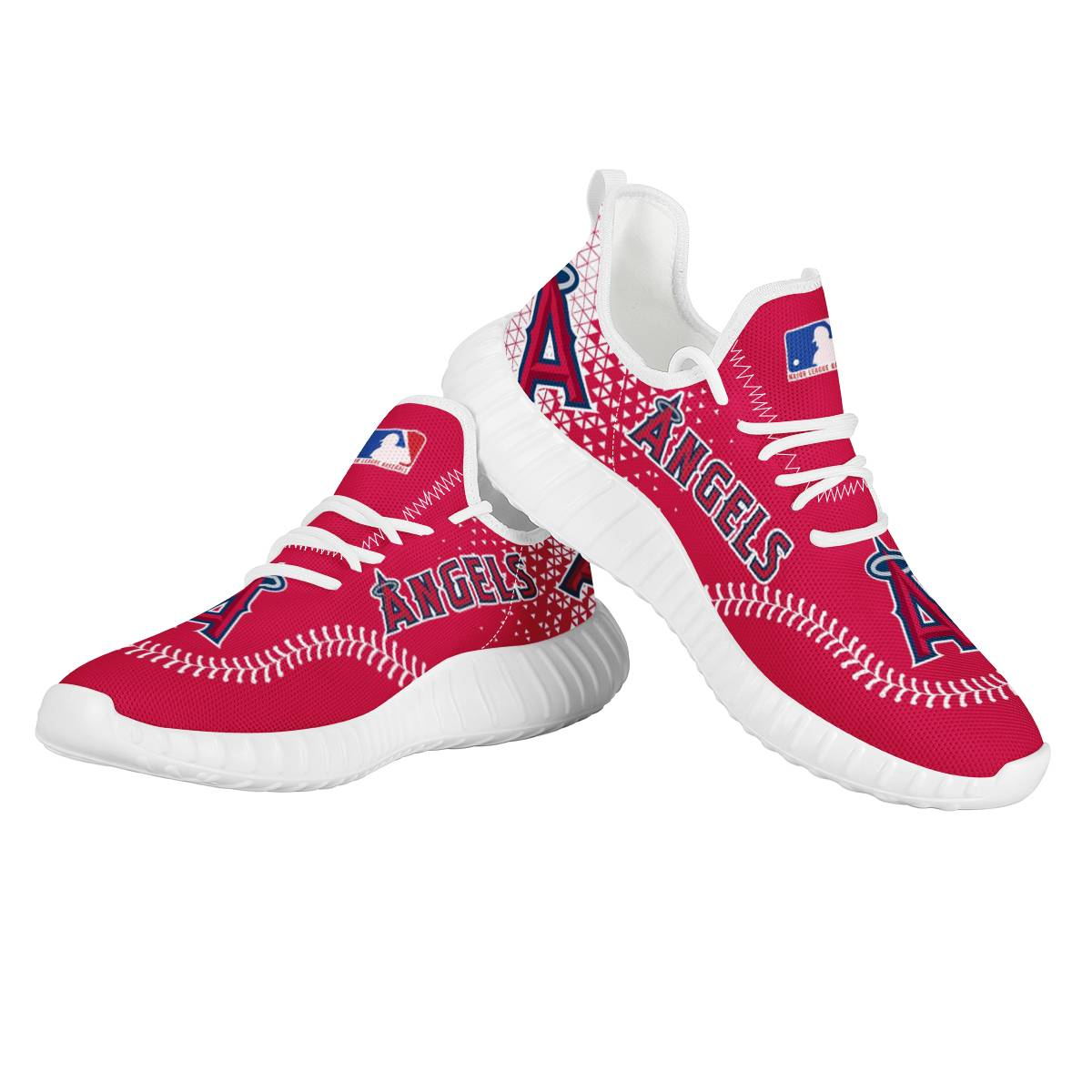 Women's MLB Los Angeles Angels Mesh Knit Sneakers/Shoes 003